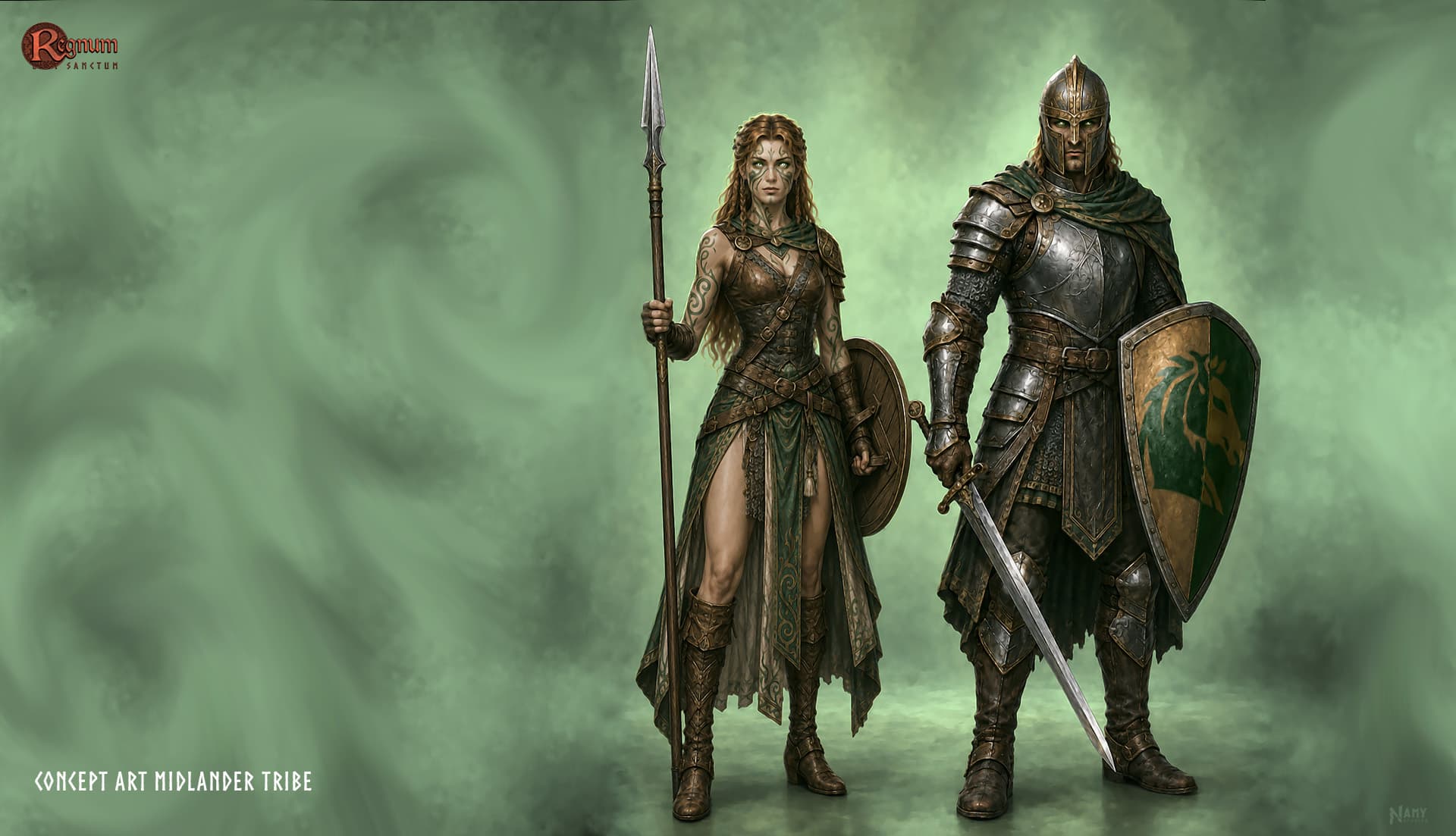 Regnum Last Sanctum Midlander Tribe Spirit concept art
