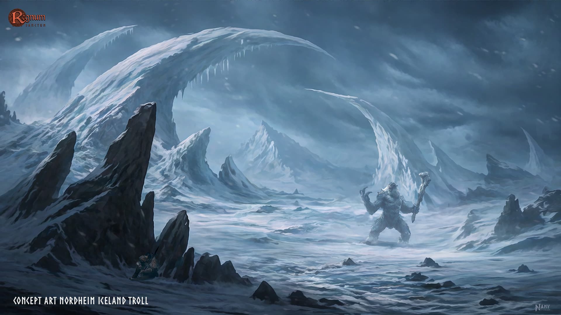 Regnum Last Sanctum Nordheim Iceland Troll concept art