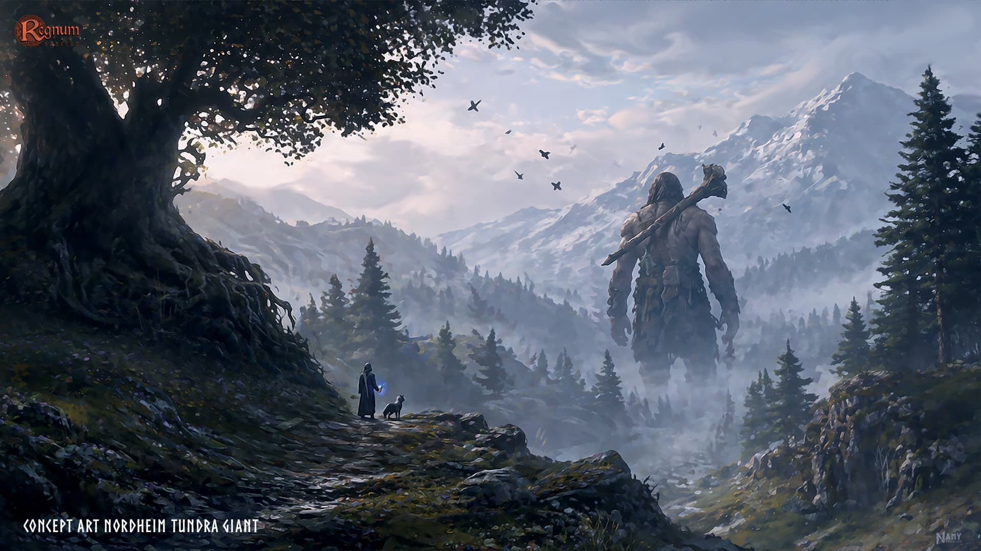 Regnum Last Sanctum Nordheim Tundra Giant concept art