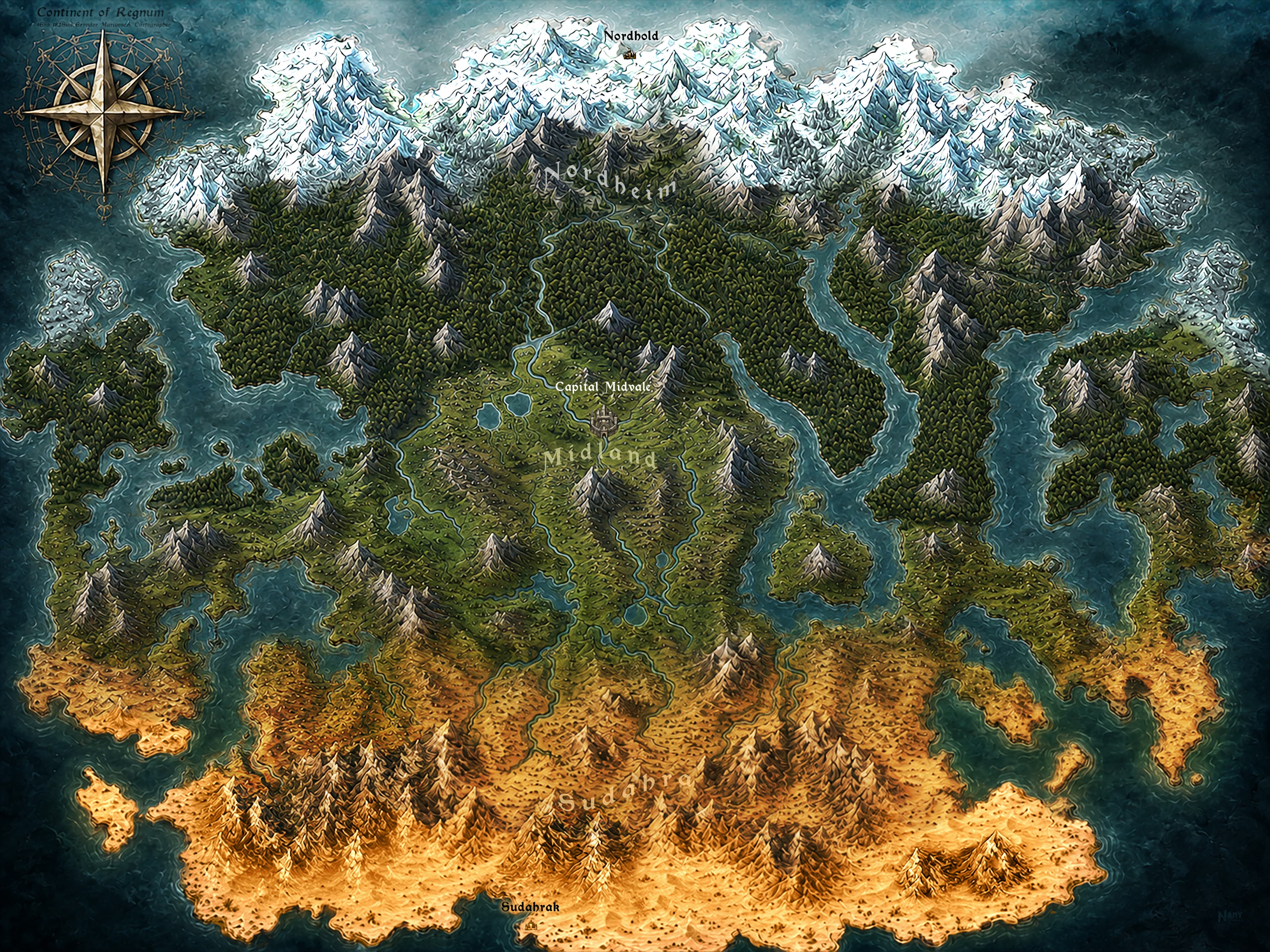 Regnum world map background